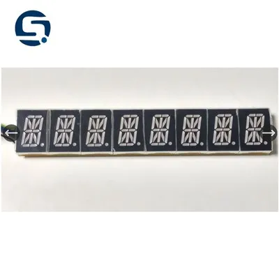 Arddangosfa dan arweiniad 8digid 16 segment